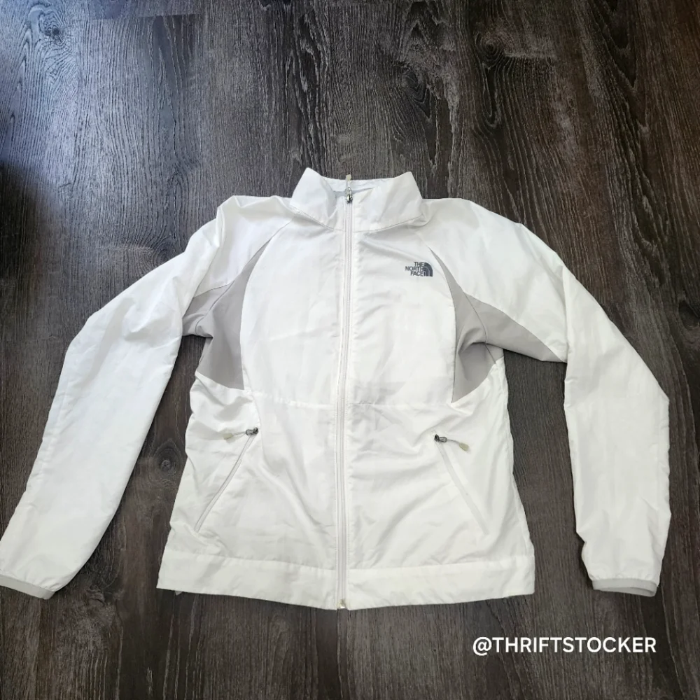 The North Face White Windbreaker Jacket - Picture 2 of 10